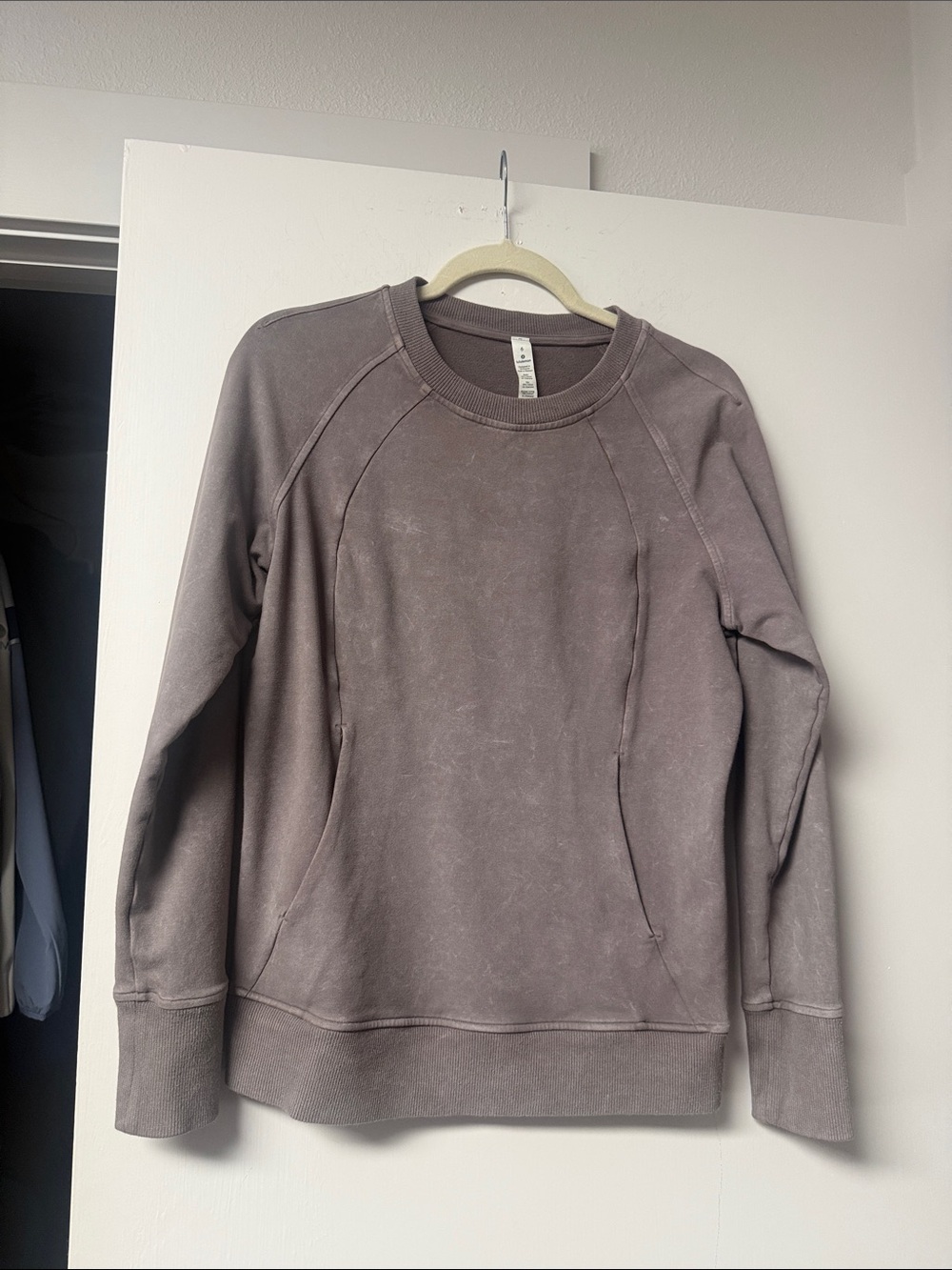 Lululemon Washed Taupe Crewneck Sweatshirt - Women